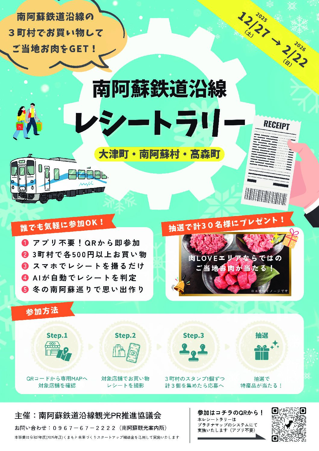 南阿蘇鉄道沿線レシートラリー